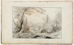 Thomas Cole - Untitled, Fording Indianer einen Rapid River