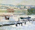 Ernest Lawson - Fluss im Winter