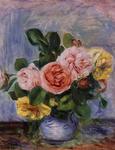 Pierre-Auguste Renoir - Rosen in einer Vase