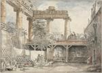 Hubert Robert - Römische Ruinen, Villa Pamfili