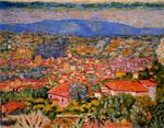 Pierre Bonnard - Cannet Landschaft, Blick auf die Dächer