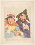 Thomas Rowlandson - Rapture, von Le Brun Travested
