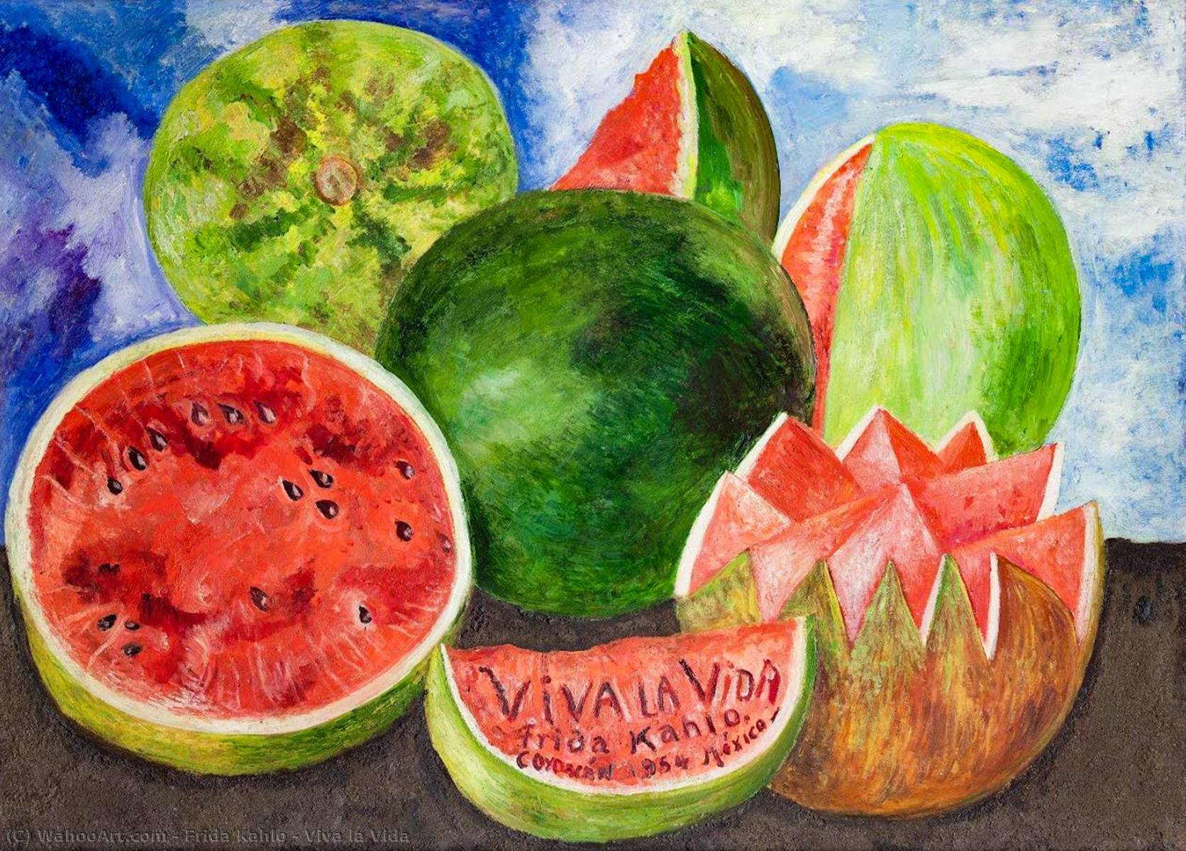 Quadro Di Frida Kahlo Viva La Vida