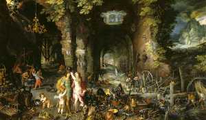 Gemlde Reproduktionen Die vier Elemente Erde, 1632 von Hendrick Van ...