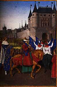 Jean Fouquet - Die Ankunft von Charles V (1337-80) in Paris, 28. Mai 1364